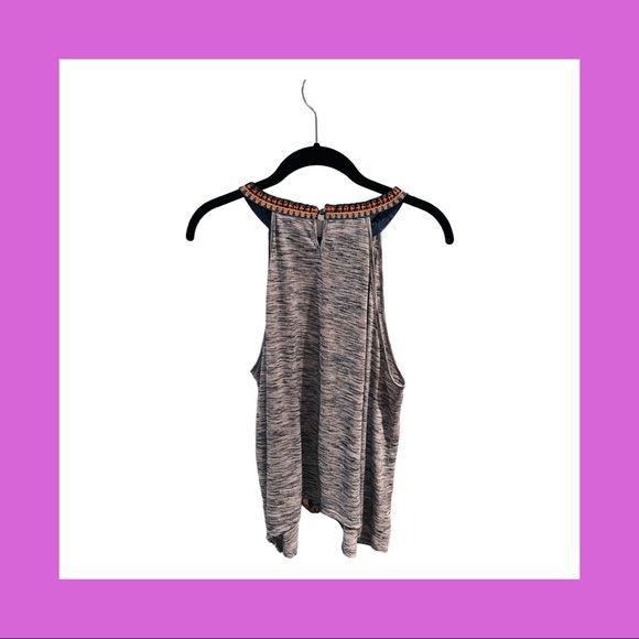 Colorful THML Embroidered High-Neck Tank - Picture 2 of 4